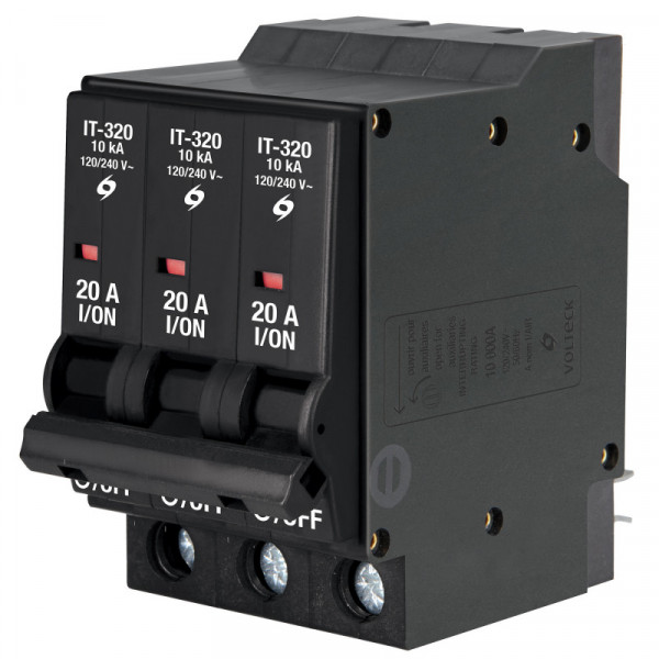 IT-320 Interruptor termomagnético 3 polos 20 A, Volteck TRUPER | DIHERESA