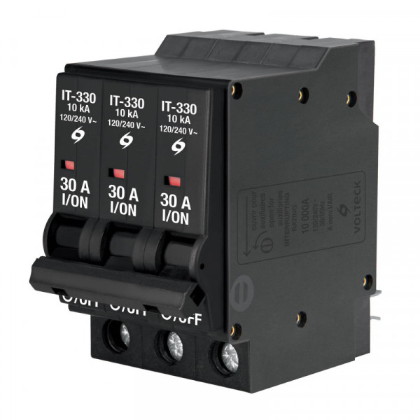 IT-330 Interruptor termomagnético 3 polos 30 A, Volteck TRUPER | DIHERESA