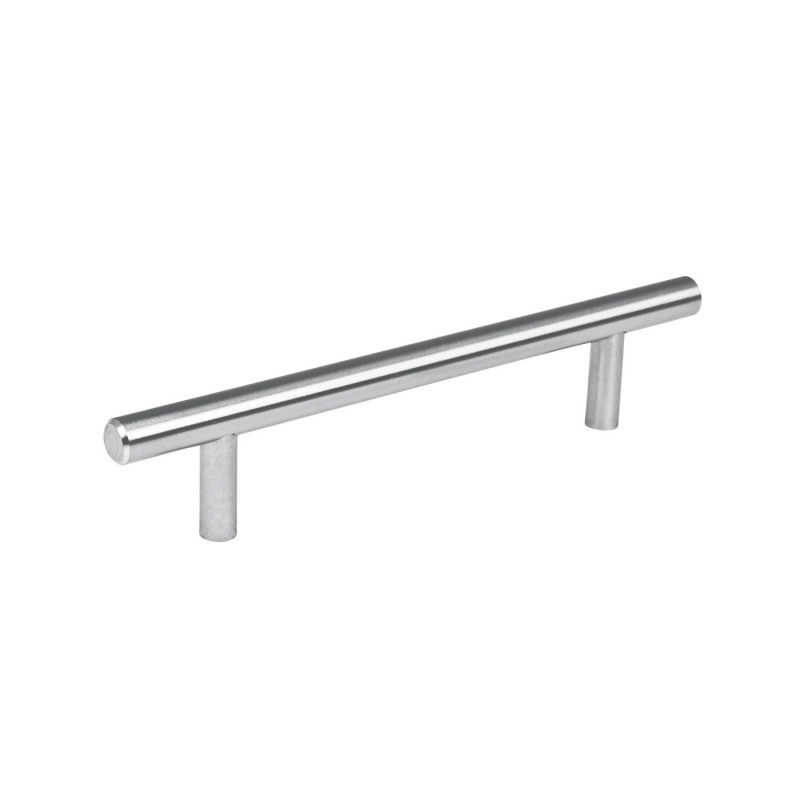 JAL-0312 Jaladera, niquel satinado, estilo Cilindro, 128 mm TRUPER | DIHERESA