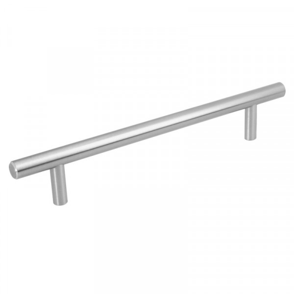 JAL-0313 Jaladera, niquel satinado, estilo Cilindro, 160 mm TRUPER | DIHERESA