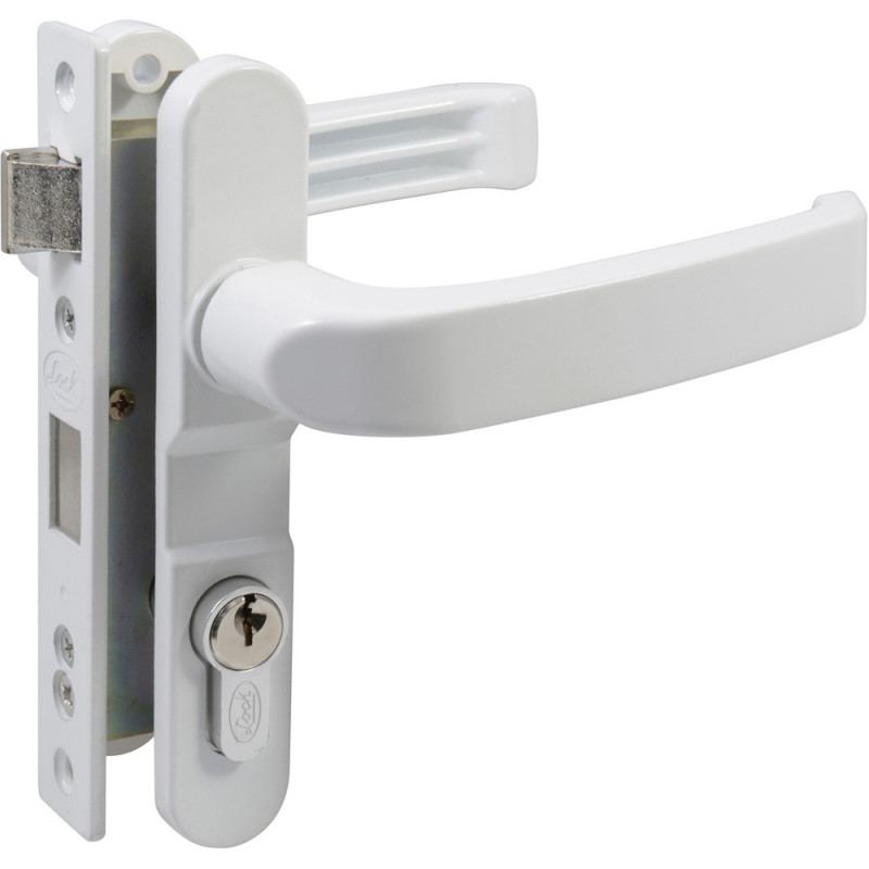 10CL LOCK Cerradura europea para puerta de aluminio color blanco Lock | DIHERESA 10CL LOCK Cerradura europea para puerta de aluminio color blanco Lock | DIHERESA