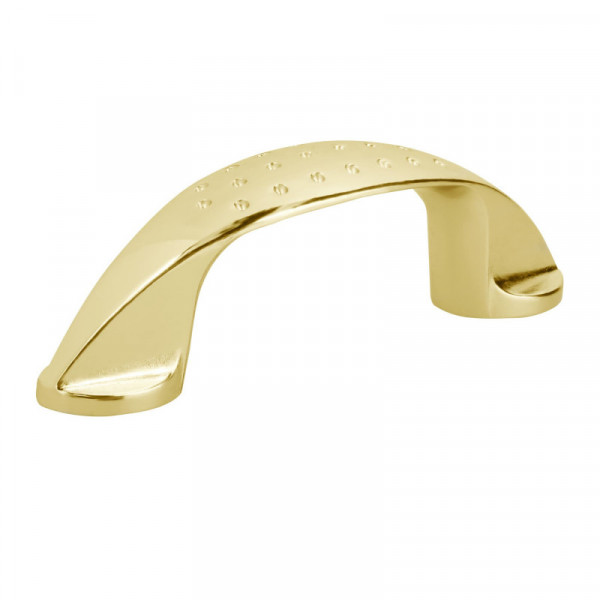 JAL-1221 Jaladera, latón brillante, estilo Dominó, 64 mm TRUPER | DIHERESA