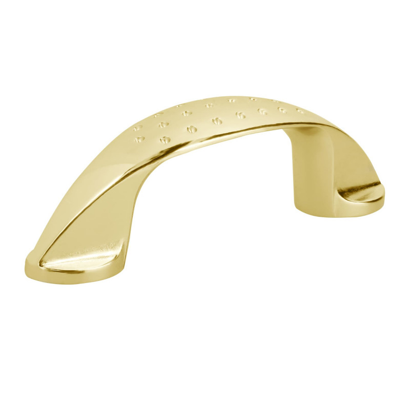 JAL-1221 Jaladera, latón brillante, estilo Dominó, 64 mm TRUPER | DIHERESA