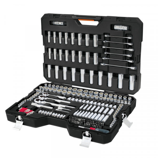 JD-217MP Juego autoclé, cuadro 1/4, 3/8 y 1/2', 217 piezas, std y mm TRUPER | DIHERESA