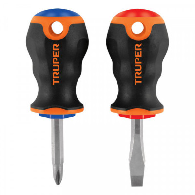 JDT-2B Juego de 2 desarmadores 3/16x4 mango comfort grip TRUPER | DIHERESA