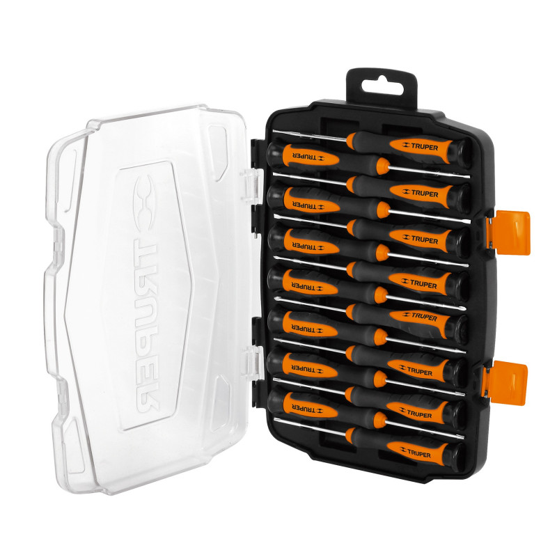JOY-15L Juego con desarmadores largos de precisión, 15 piezas TRUPER | DIHERESA JOY-15L Juego con desarmadores largos de precisión, 15 piezas TRUPER | DIHERESA