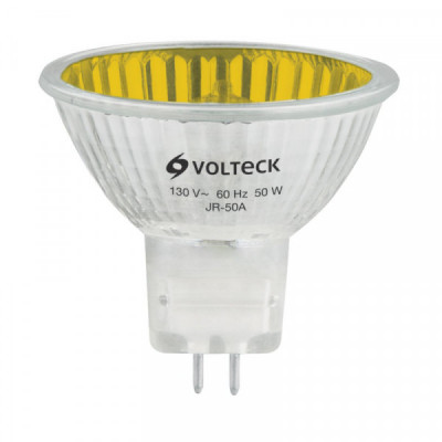 JR-50A Foco de halógeno tipo JR, 50 w, amarillo, Volteck TRUPER | DIHERESA