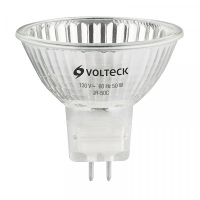 JR-50C Foco de halógeno tipo JR, 50 w, transparente, Volteck TRUPER | DIHERESA