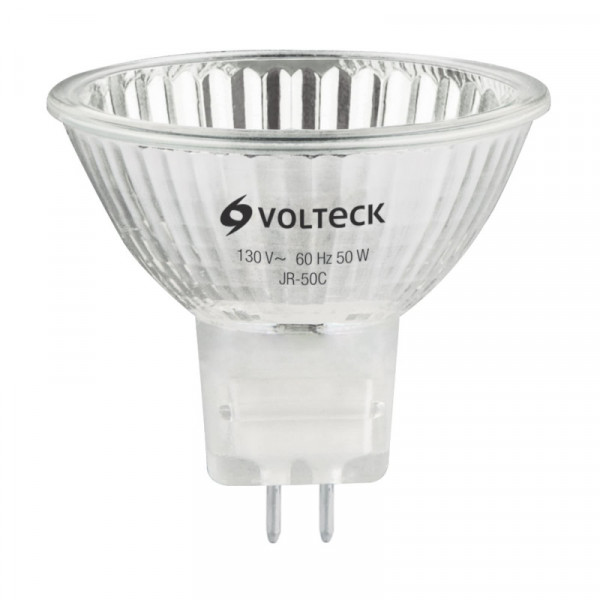JR-50C Foco de halógeno tipo JR, 50 w, transparente, Volteck TRUPER | DIHERESA