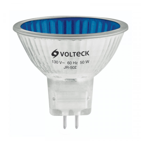JR-50Z Foco de halógeno tipo JR, 50 w, azul, Volteck TRUPER | DIHERESA