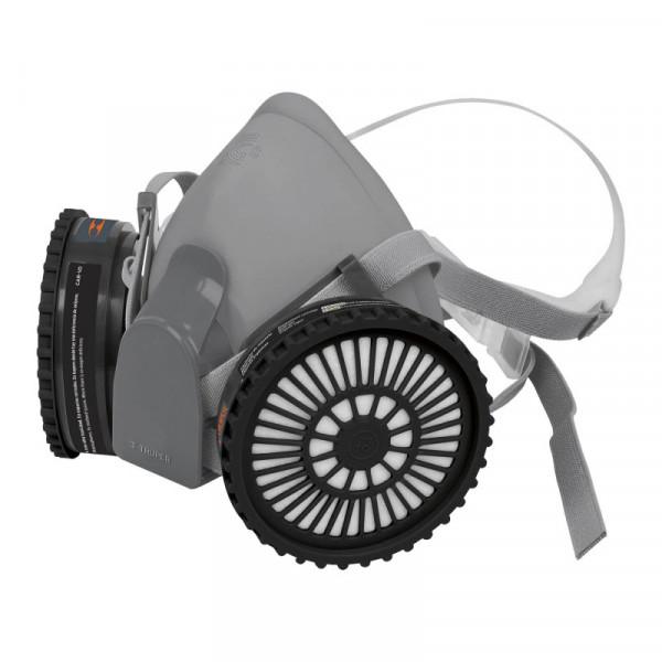 KIT-RES-PP Kit respirador profesional con cartuchos pintura y pesticida TRUPER | DIHERESA