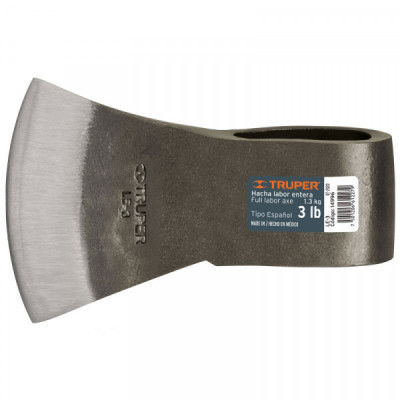 LE-3 Hacha labor entera, 3 lb, sin mango TRUPER | DIHERESA