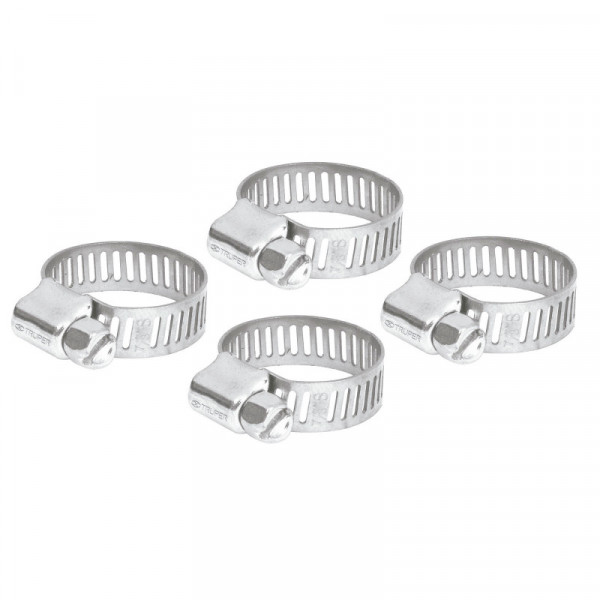 M-4B Abrazadera 4 de acero inoxidable, blister con 4 pzas TRUPER | DIHERESA