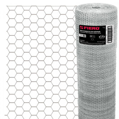 MAHE-1309 Malla de acero galvanizado, hexagonal, 13 mm x 0.90 m TRUPER | DIHERESA