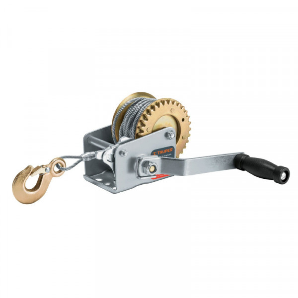 MAW-27C Malacate con manivela, 300 kg, con cable TRUPER | DIHERESA