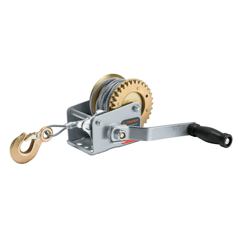 MAW-27C Malacate con manivela, 300 kg, con cable TRUPER | DIHERESA
