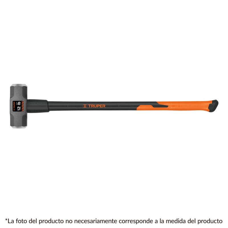 MD-10F Marro octagonal 10 lbs, mango fibra de vidrio TRUPER | DIHERESA