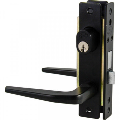 19CL LOCK Cerradura para puerta de aluminio tipo Basic color negro euro función sencilla