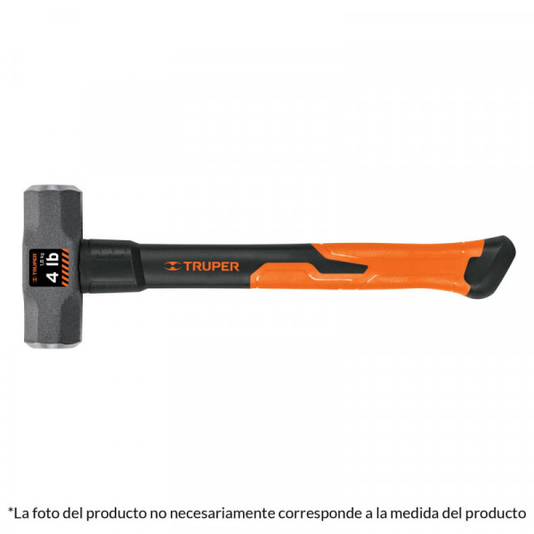 MD-3F Marro octagonal 3 lbs, mango fibra de vidrio TRUPER | DIHERESA