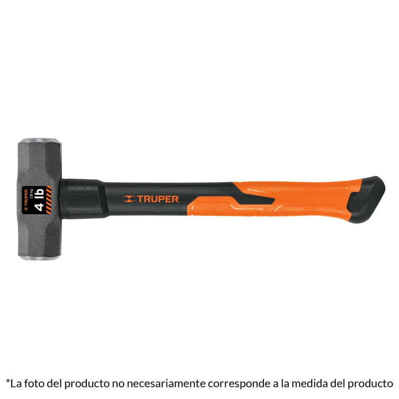 MD-3F Marro octagonal 3 lbs, mango fibra de vidrio TRUPER | DIHERESA