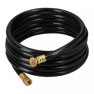 MGAN-40 Manguera flexible negra, PVC, 3/8', 300 PSI,con conexión, 4m TRUPER | DIHERESA