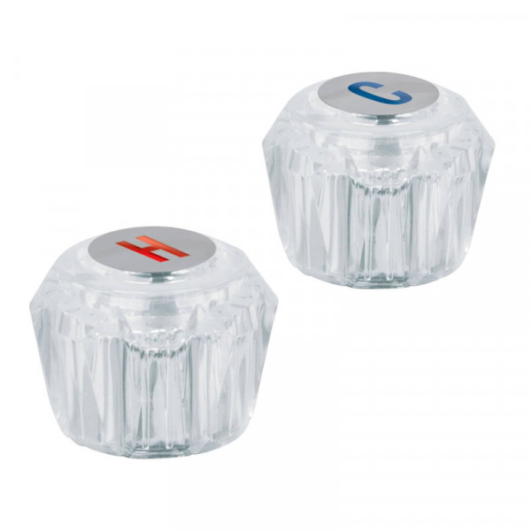 MM-200 Juego 2 manerales para lavabo y fregadero, de acrílico,Basic TRUPER | DIHERESA