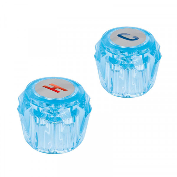 MM-200Z Juego 2 manerales de acrilico fregadero y lavabo azul, Basic TRUPER | DIHERESA