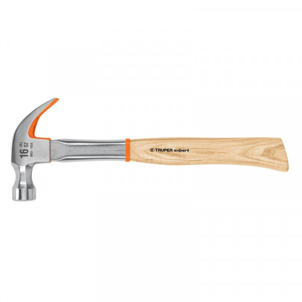 MO-16X Martillo profesional, pulido espejo, uña curva, 16 oz TRUPER | DIHERESA