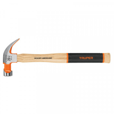 MO-20 Martillo pulido uña curva 20 oz, mango de hickory TRUPER | DIHERESA