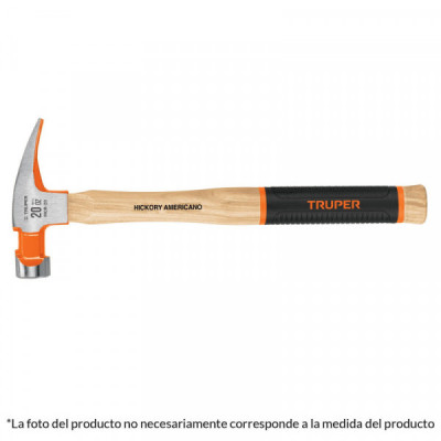 MOR-16 Martillo pulido uña recta 16 oz TRUPER | DIHERESA