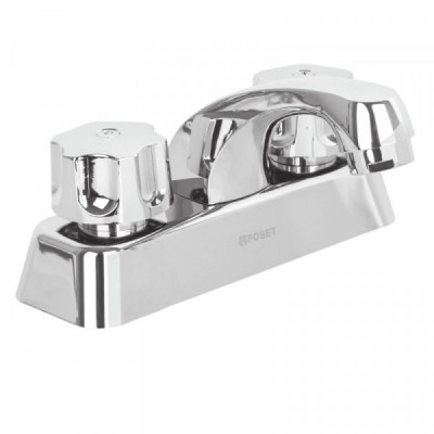 MP-048 Mezcladora plástica lavabo, cuello corto, manerales estándar TRUPER | DIHERESA