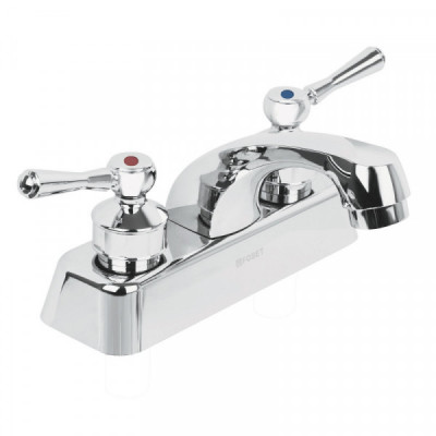 MP-048P Mezcladora plástica lavabo, cuello corto, manerales palanca TRUPER | DIHERESA