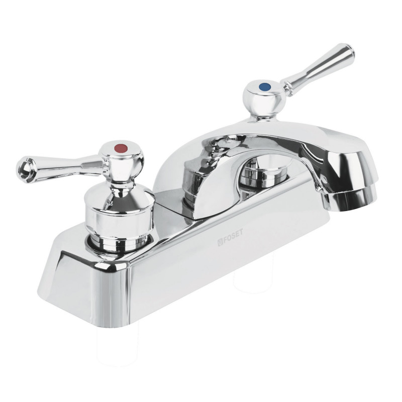 MP-048P Mezcladora plástica lavabo, cuello corto, manerales palanca TRUPER | DIHERESA