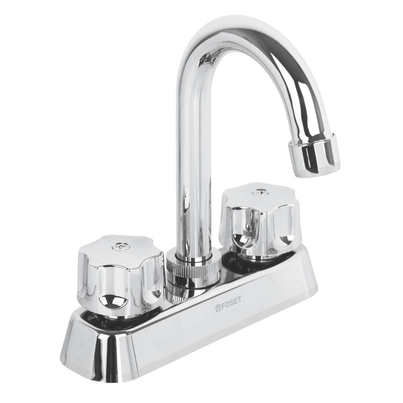 MP-060 Mezcladora plástica para lavabo, cuello tipo bar, Basic TRUPER | DIHERESA