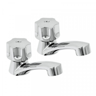 MP-242 Juego 2 llaves para lavabo, ABS, manerales hexagonal, Basic TRUPER | DIHERESA