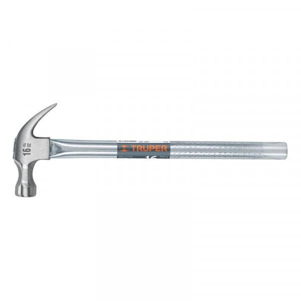 MT-16 Martillo uña curva 16 oz, mango tubular TRUPER | DIHERESA