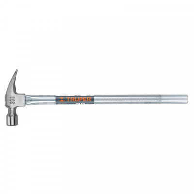 MTR-20X Martillo uña recta 20 oz, mango tubular, con alojamiento TRUPER | DIHERESA