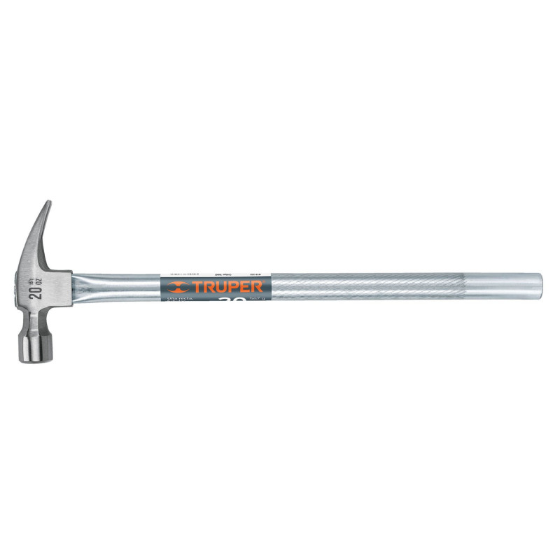 MTR-20X Martillo uña recta 20 oz, mango tubular, con alojamiento TRUPER | DIHERESA