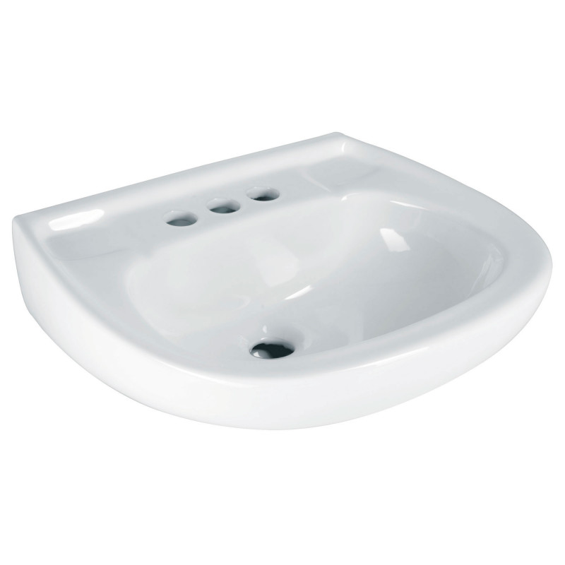 MUBA-10B Lavabo cerámico con rebosadero, blanco TRUPER | DIHERESA