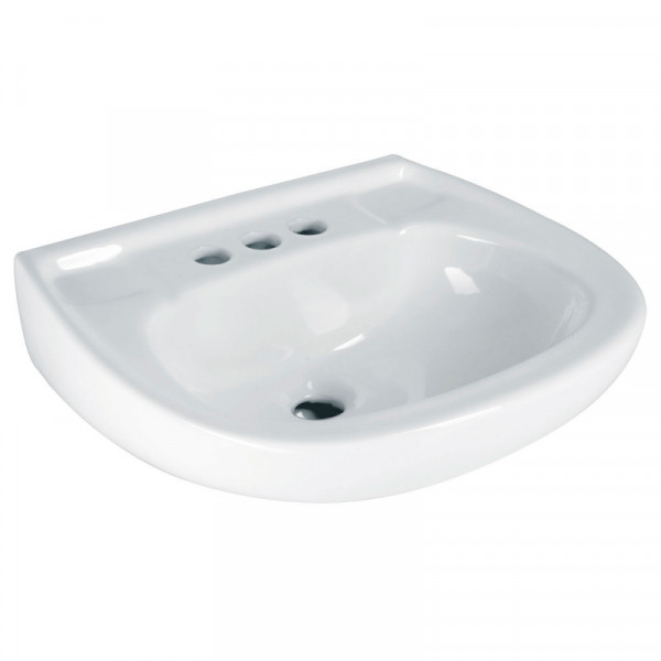 MUBA-10B Lavabo cerámico con rebosadero, blanco TRUPER | DIHERESA
