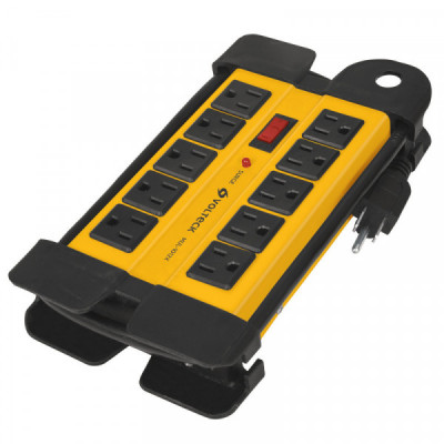 MUL-1012X Multicontacto uso industrial,10 entradas,supresor,1200joules TRUPER | DIHERESA