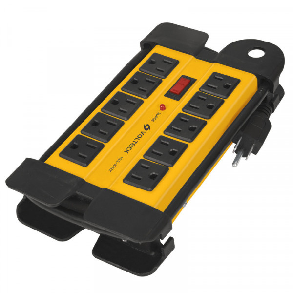 MUL-1012X Multicontacto uso industrial,10 entradas,supresor,1200joules TRUPER | DIHERESA