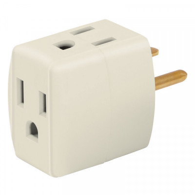 MUL-310 Multicontacto triple aterrizado, tipo cubo, Volteck TRUPER | DIHERESA