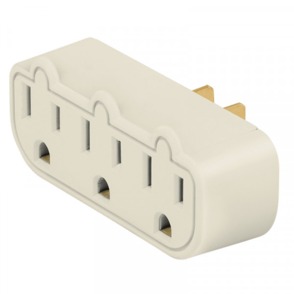 MUL-320 Multicontacto triple aterrizado, barra, Volteck TRUPER | DIHERESA