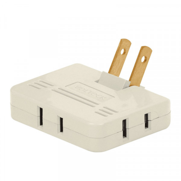 MUL-340 Multicontacto triple,tipo bisagra,entradas laterales,Volteck TRUPER | DIHERESA
