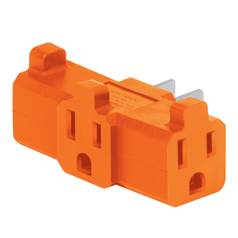 MUL-360 Multicontacto triple aterrizado, tipo 'T' reforzado, Volteck TRUPER | DIHERESA MUL-360 Multicontacto triple aterrizado, tipo 'T' reforzado, Volteck TRUPER | DIHERESA