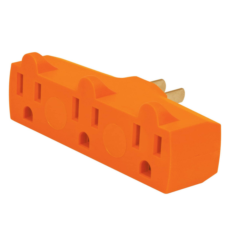 MUL-380 Multicontacto triple aterrizado, tipo 'Y',reforzado, Volteck TRUPER | DIHERESA