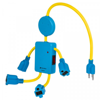 MUL-4NI Multicontacto de niño, 4 entradas,16 AWG TRUPER | DIHERESA