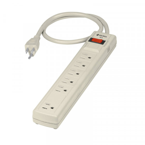 MUL-6 Multicontacto uso doméstico, 6 entradas,16 AWG TRUPER | DIHERESA