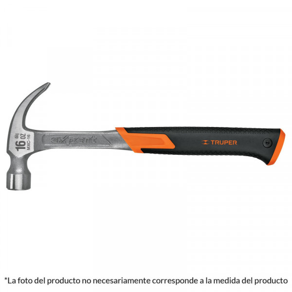 MXC-20 Martillo forjado, uña curva, 20 oz, mango de neopreno TRUPER | DIHERESA